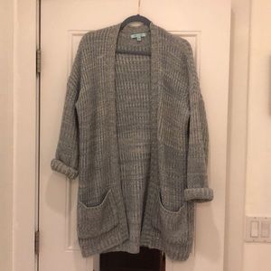Light Blue Chuncky Oversized Cardigan Sweater